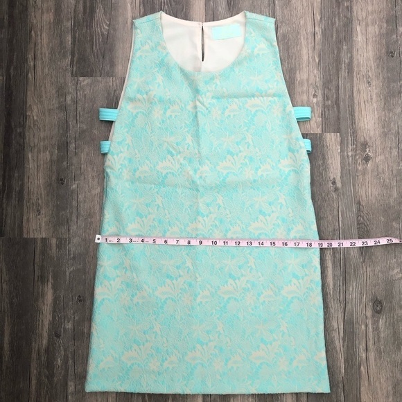 JuJu S'amuse Mint Shift Dress Sleeveless Cut-Out - Picture 5 of 8